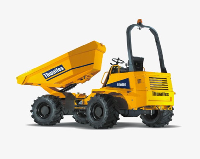 6 Tonne Straight or Swivel Dumper available for hire from T8 Plant & Tool Hire Ltd